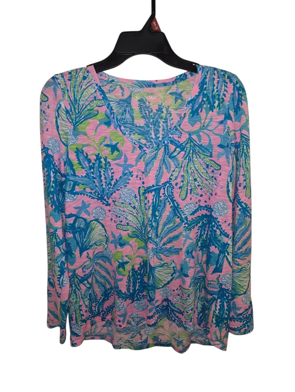 Lilly Pulitzer Long Sleeved V-neck Top